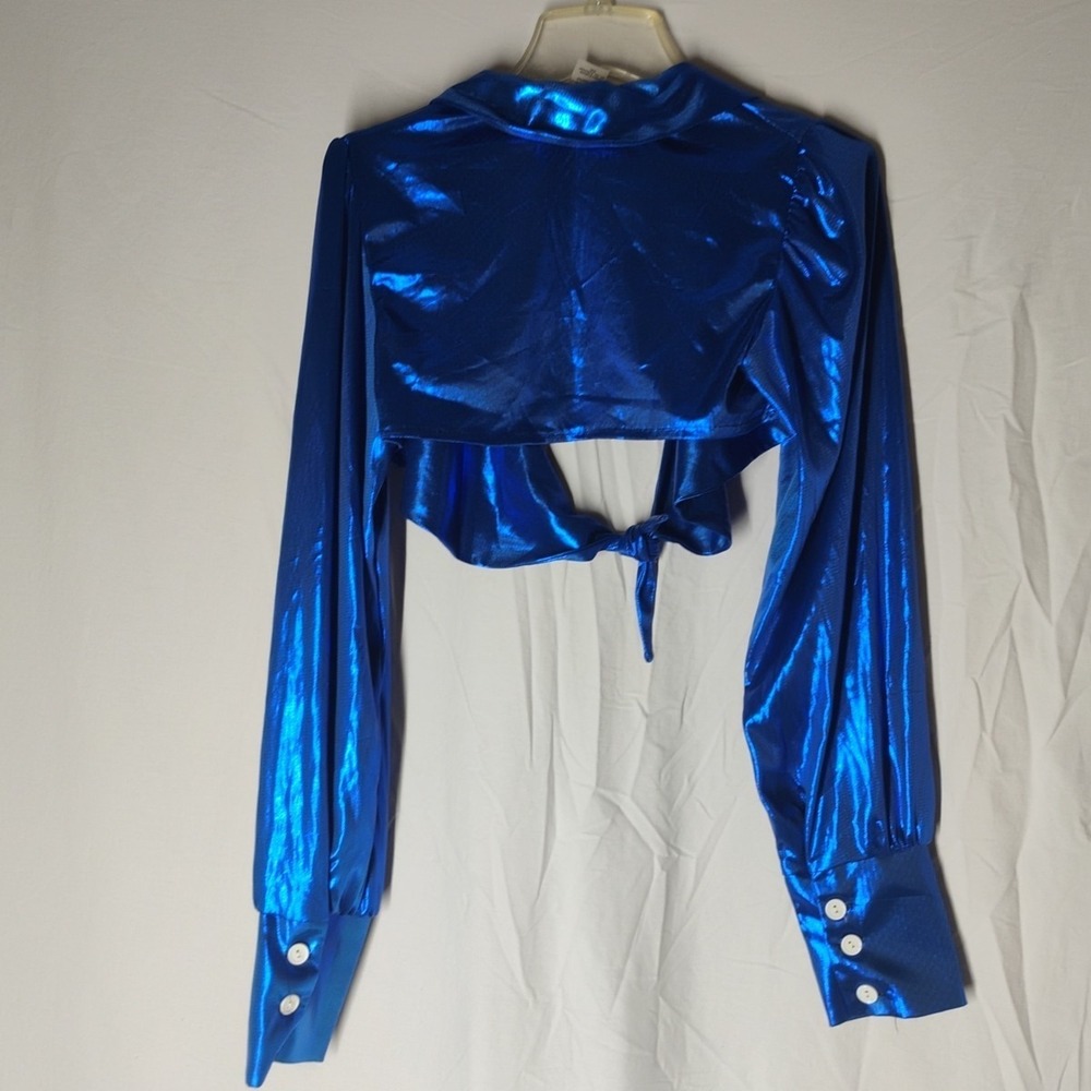 2013 Rubies Extra Small XS Dallas Cowboys Cheerleader Crop Top Shawl Shrug - Picture 4 of 5